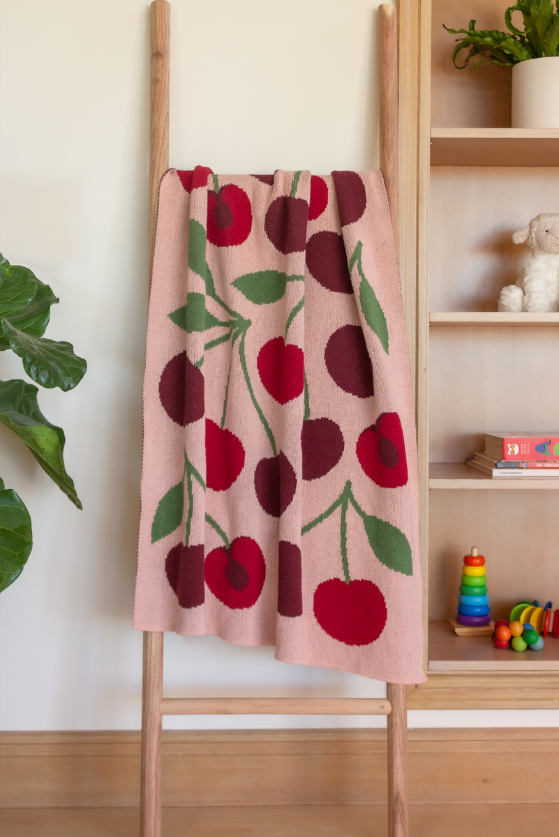 Cherry Mini Blanket – Superstitchous