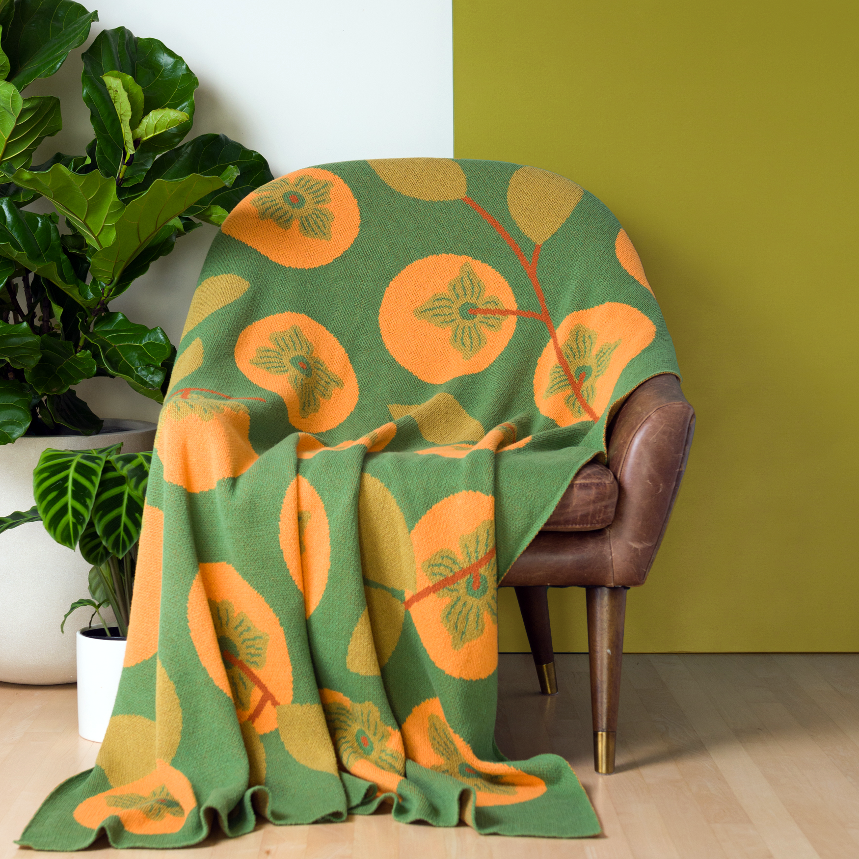 Orange and green discount blanket